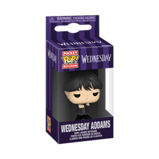 FUNKO POP! Raktų pakabutis: Wednesday - Wednesday Addams (Black Coat)