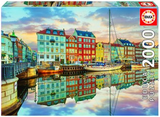 Dėlionė (puzzle) 2000 PORT of COPENHAGEN 14-99metų