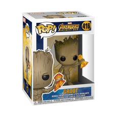 FUNKO POP! Vinilinė figūrėlė: Marvel: Avengers: Infinity War - Groot (w/ Stormbreaker)