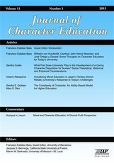 Journal of Character Education - Issue