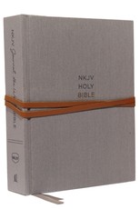 NKJV, Journal the Word Bible, Hardcover, Gray, Red Letter Edition, Comfort Print