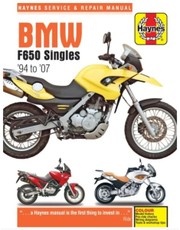 BMW F650 Singles ('94 to '07) Haynes Repair Manual