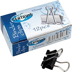 Spaustukai popieriui 15 mm CENTRUM, 12 vnt.