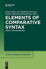 Elements of Comparative Syntax