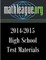 High School Test Materials 2014-2015