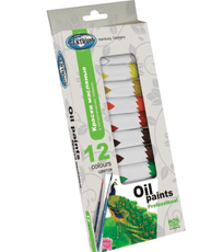 Aliejiniai dažai tūbelėse 12sp. 12ml CENTRUM