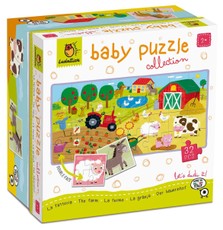 Dvipusė dėlionė mažyliams LUDATTICA „Ūkis“, 32 detalės Dvipusė dėlionė mažyliams LUDATTICA „Ūkis“, 32 detalės