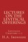 Lectures On The Levitical Offerings