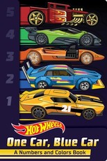 Hot Wheels: One Car, Blue Car: A Numbers and Colors Book (a Mattel Hot Wheels Shaped Novelty Board Book for Toddlers)