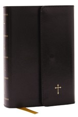 KJV Holy Bible, Compact Reference Bible, Leatherflex, Black with Flap, 43,000 Cross-References, Red Letter, Comfort Print