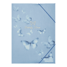 Aplankas su guma A4 ARABESKI PP su drugeliais