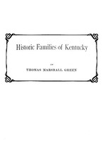 Historic Families of Kentucky