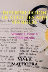 Interpretation of Statutes and Its Rules