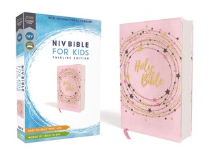 Niv, Bible for Kids, Flexcover, Pink/Gold, Red Letter, Comfort Print