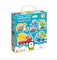 Lavinamasis žaidimas „Progressive Puzzles Construction Vehicles“