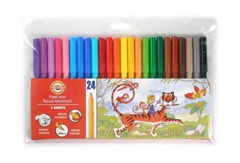 Flomasteriai KOH-I-NOOR 24 sp.