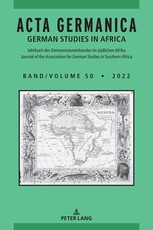 Acta Germanica; German Studies in Africa
