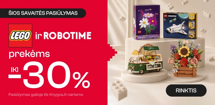 LEGO® ir ROBOTIME konstruktoriams - iki 30%!