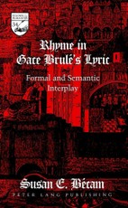 Rhyme in Gace Brulé's Lyric