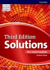 Solutions Pre-Intermediate Student's Book (vadovėlis, 3rd. edition)