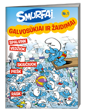 Smurfai. Galvosūkiai ir žaidimai. Nr. 1