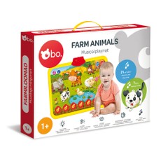 bo. Muzikinis žaidimų kilimėlis „Ūkio gyvūnai“