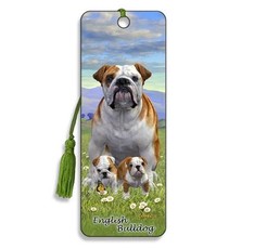 3D knygos skirtukas „Anglų buldogas”