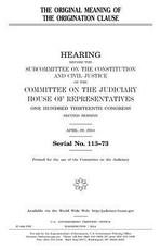The original meaning of the origination clause