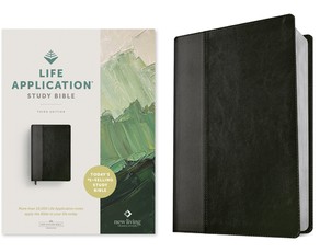 NLT Life Application Study Bible, Third Edition (Red Letter, Leatherlike, Black/Onyx)