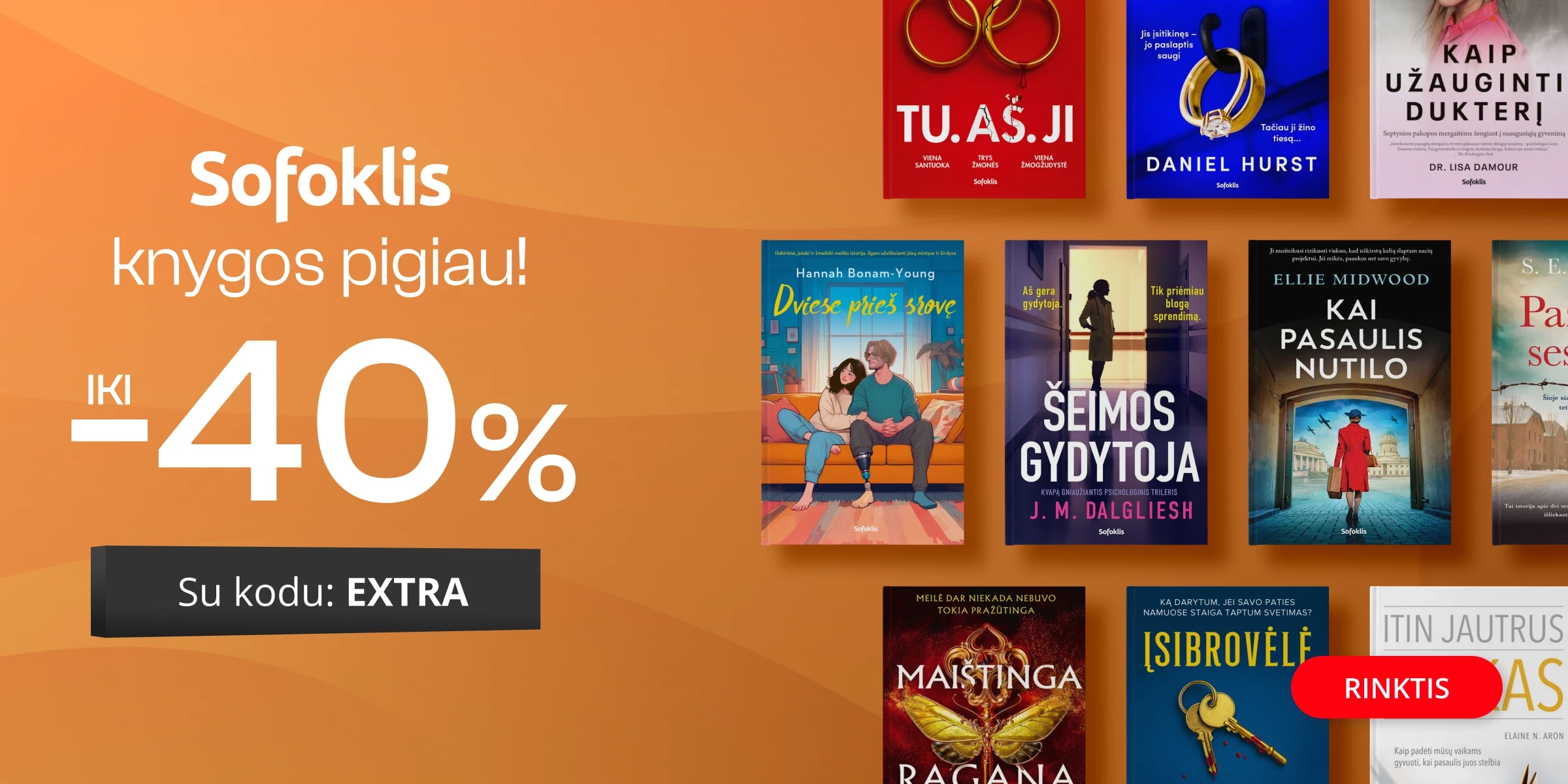 Leidyklos SOFOKLIS knygoms iki -40% extra nuolaidos!