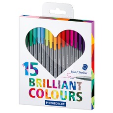 Ypač ploni rašikliai Staedtler Triplus Fineliner, 0.3 mm, 15 sp.
