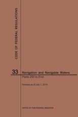 Code of Federal Regulations Title 33, Navigation and Navigable Waters, Parts 200-End, 2019