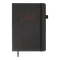 Knyga su gumute A5 96l LIBRETA juoda lygiais lapais