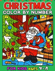 Christmas Color by Number for kids ages 4-8