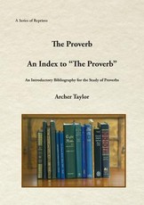 The Proverb and An Index to The Proverb