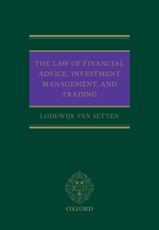 The Law of Financial Advice, Investment Management, and Trading
