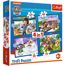 TREFL PAW PATROL 4 dėlionių rinkinys „Šuniukas-patrulis“