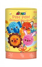 Kūrybinis rinkinys Pom Pom puokštė - Gyvūnai