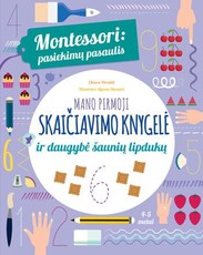 Montessori: pasiekimų pasaulis. Mano pirmoji skaičiavimo knygelė ir daugybė šaunių lipdukų