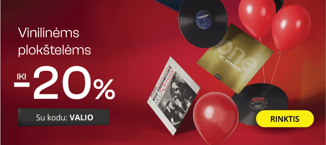 Vinilinėms plokštelėms - extra nuolaidos iki -20%