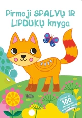 Pirmoji spalvų ir lipdukų knyga. Kačiukas