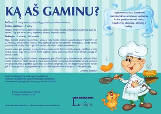 Ką aš gaminu? Ugdomasis loto žaidimas 2-7 metų vaikams