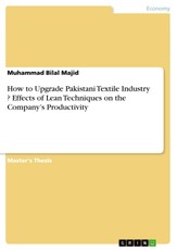 How to Upgrade Pakistani Textile Industry ? Effects of Lean Techniques on the Company's Productivity