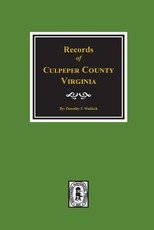 Culpeper County, Virginia, Records Of.