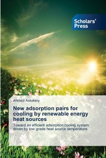 New adsorption pairs for cooling by renewable energy heat sources