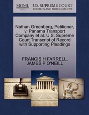Nathan Greenberg, Petitioner, V. Panama Transport Company Et Al. U.S. Supreme Court Transcript of Record with Supporting Pleadings