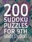 200 Sudoku Puzzles for 9th Grade Student