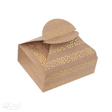 Dėžutės su auksinėmis juostelėmis 6x7,5x2,5cm 4vnt