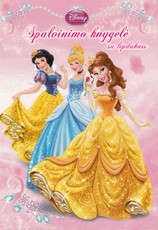 Princesė. Spalvinimo knygelė su lipdukais