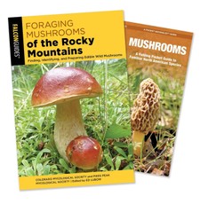 Foraging Mushrooms of the Rocky Mountains Guidebook and Folding Pocket Guide Bundle